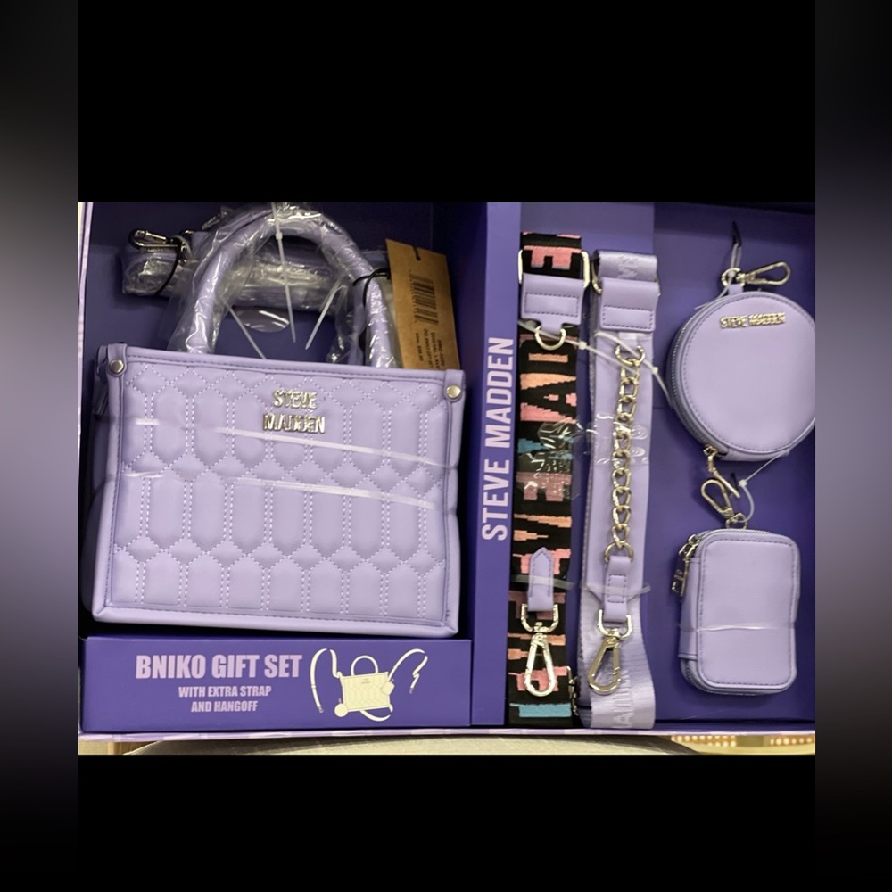 steve madden bag set gift box